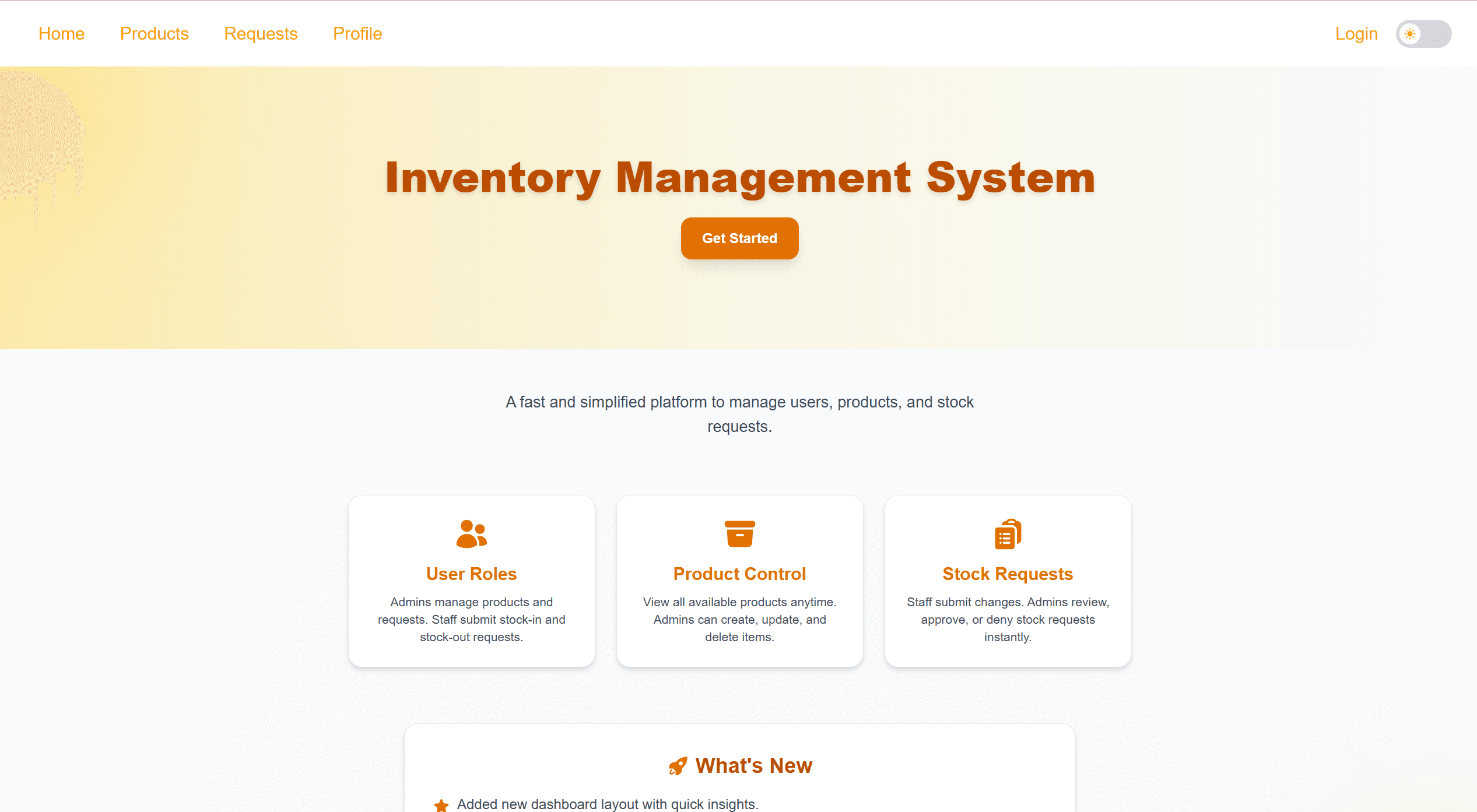 Inventory Management (Frontend)