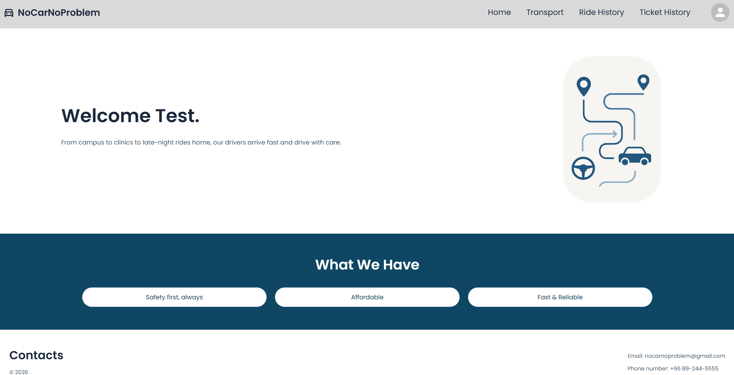 No Car No Problem — Ride-sharing platform